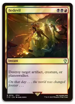 Bedevil (Surge Foil) #319 (NM) Final Fantasy FIC Magic MTG - Image 1