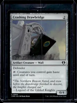 2023 Magic MTG Commander Masters Crashing Drawbridge #0944 - Image 1