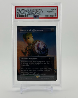 2024 Magic the Gathering x Secret Lair Masterwork Of Ingenuity Groot Foil PSA 10 - Image 1