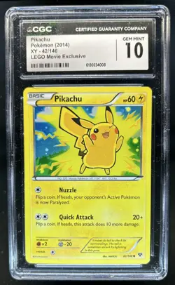 2014 Pokemon XY Pikachu #42/146 CGC 10 - Image 1