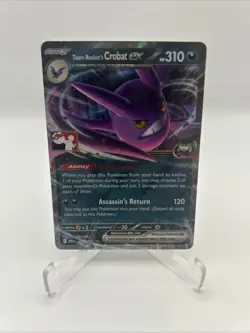 122/182 Team Rocket's Crobat ex Pokemon TCG Prize Pack Series 8 Stamped Destined - Image 1