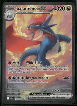 2025 Pokemon Journey Together Salamence ex Special Illustration Rare 187/159 - Image 1