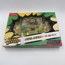 Pokemon Ascended Heroes Factory Sealed Mega Meganium Ex Box 4 Booster Packs - Image 1