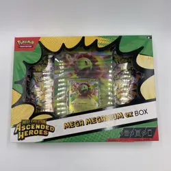 Pokemon Ascended Heroes Factory Sealed Mega Meganium Ex Box 4 Booster Packs - Image 2