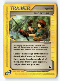 Pokemon Card Fisherman LP Skyridge Uncommon 125/144 - Image 1