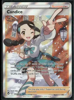 Pokemon - Candice 189/195 Silver Tempest Ultra Rare NM - Image 1