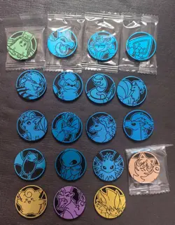 19 Lot Pokemon TCG Chinese 151 coin Charizard SE58 - Image 1
