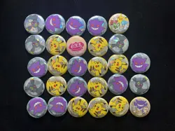 2025 Pokemon TCG S-Chinese Gem Pack Badge Pikachu Gengar Umbreon Lot*28 PC46 - Image 1