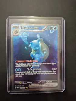Pokemon 151 Blastoise EX Special Illustration Rare Holo Card 200/165 Near Mint - Image 1