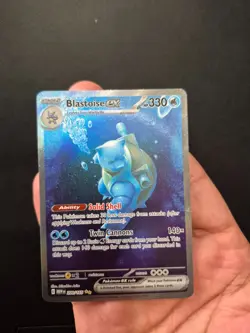 Pokemon 151 Blastoise EX Special Illustration Rare Holo Card 200/165 Near Mint - Image 2