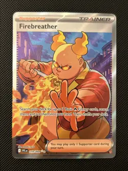 Firebreather 119/094 Me02: Phantasmal Flames Holo Pokemon TCG NM - Image 1