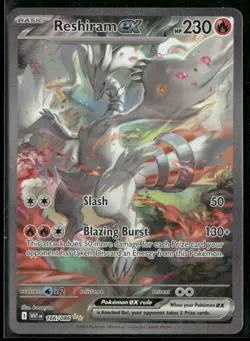 2025 Pokemon White Flare Reshiram ex Special Illustration Rare 166/086 - Image 1