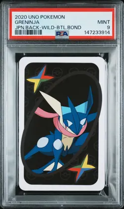 2020 UNO POKEMON JAPANESE BACK-WILD-BATTLE BOND GRENINJA PSA 9 - Image 1