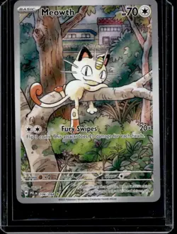 2025 Pokemon Phantasmal Flames Meowth Illustration Rare #106/094 - Image 1