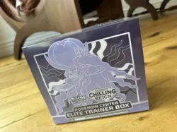 Pokemon TCG Sword & Shield Chilling Reign POKEMON CENTER ETB! FACTORY SEALED! - Image 1