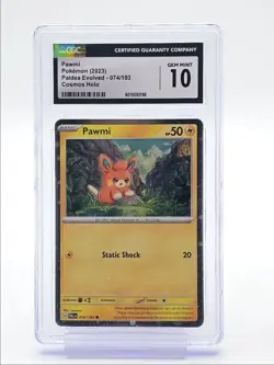 PAWMI 2023 POKEMON S&V PALDEA EVOLVED COSMOS HOLO 074/193 CGC 10 Q6438 - Image 1