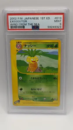 2002 Pokemon Japanese 1st Edition Wind From the Sea Exeggutor 13/87 PSA 9 MINT! - Image 1