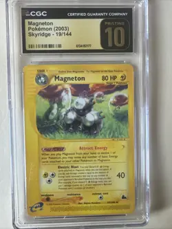 Magneton Skyridge Pokemon 2003 19/144 Non-Holo CGC Pristine 10 Low Pop - Image 1