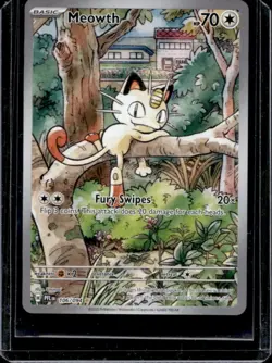 2025 Pokemon Phantasmal Flames Meowth Illustration Rare #106/094 - Image 1