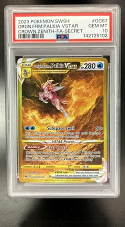 2023 Pokemon SWSH Origin Forme Palkia VST Galarian Gallery #GG67/GG70 PSA 10 - Image 1
