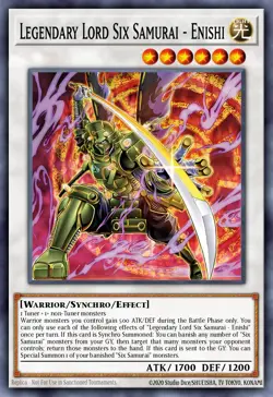 Legendary Lord Six Samurai - Enishi MP25-EN247 1st ED Yu-Gi-Oh! ULTRA RARE - Image 1