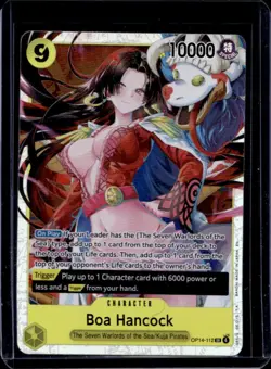 2026 One Piece Azure Sea's Seven Boa Hancock Super Rare #OP14-112 - Image 1