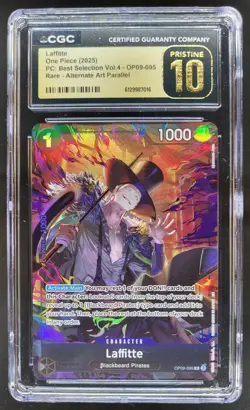2025 ONE PIECE LAFFITTE RARE ALT ART OP09-095 CGC 10 PRISTINE A PT - Image 1