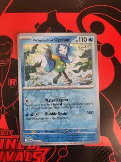 Wellspring Mask Ogerpon 067/182 Pokemon Sv10: Destined Rivals Reverse Holo - Image 1