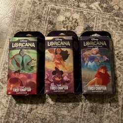 Disney Lorcana: The First Chapter Starter Decks - Set of 3 - Factory Sealed - Image 1