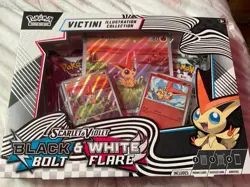 Pokemon TCG Black Bolt & White Flare Unova Victini Illustration Collection -NEW! - Image 1