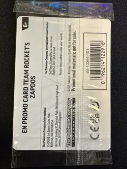 Pokemon TCG Team Rockets Zapdos GameStop Exclusive Promo! Sealed Bag! US Seller - Image 3