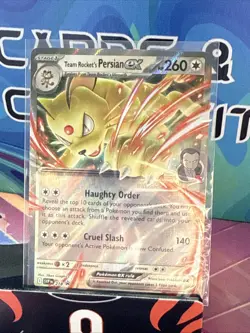 Pokemon TCG Team Rocket's Persian ex SVP 218 Black Star Promo English - Image 1