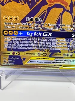 Pikachu & Zekrom GX SM248 Gold Promo Gamestop Exclusive NM, English Pokemon Prom - Image 2