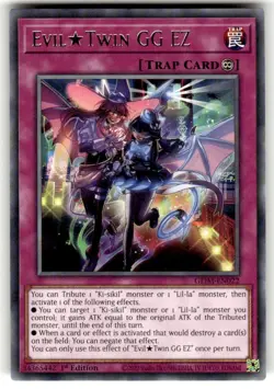 Yugioh! Evil Twin GG EZ - GEIM-EN022 - Rare - 1st Edition Near Mint, English - Image 1