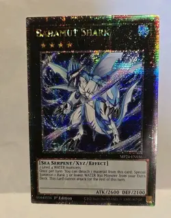 YUGIOH BAHAMUT SHARK MP24 QUARTERLY CENTURY SECRET LIGHT PLAYED 1ST EDITION - Image 3