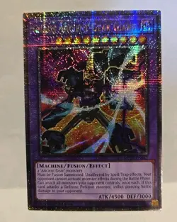 YUGIOH CHAOS ANCIENT GEAR GIANT QUARTERLY CENTURY SECRET LIGHT PLAYED MP24 - Image 2
