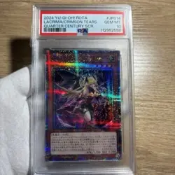 PSA10 Yugioh ROTA-JP014 Lacrima the Crimson Tears Quarter Century Secret Rare - Image 1