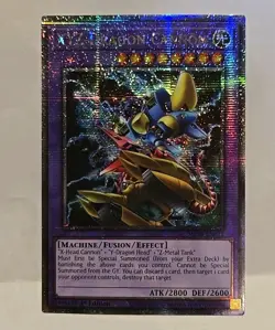 YUGIOH XYZ DRAGON CANNON MP24 QUARTERLY CENTURY SECRET LIGHT PLAYED 1ST EDITION - Image 2