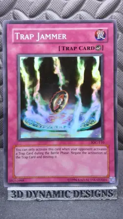| Yugioh Trap Jammer IOC-110 Invasion of Chaos Super Rare LP 🔥 | - Image 1