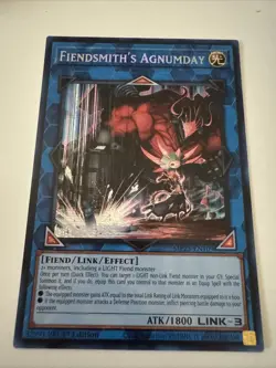 1x (M/NM) Fiendsmith's Agnumday MP25-EN109 Prismatic Secret Rare 1st Ed. Yugioh - Image 1