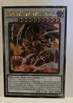 YUGIOH TYRANT RED DRAGON ARCHFIEND QUARTERLY CENTURY SECRET MP24 LIGHT PLAYED - Image 3