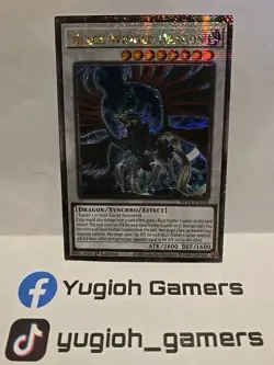 YUGIOH BLACK WINGED DRAGON MP24 QUARTERLY CENTURY SECRET LIGHT PLAYED - Image 1