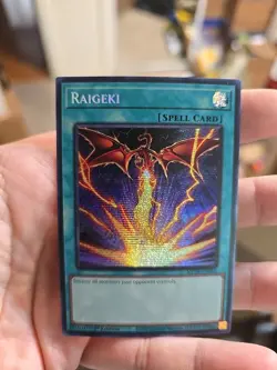 YuGiOh Dueling Mirrors Tins Prismatic Secret Rare MP24-EN056 Raigeki Alt Art NM - Image 1
