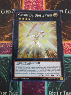 Yugioh Number S39: Utopia Prime MP16-EN043 Super Rare 1st Edition Near Mint - Image 1
