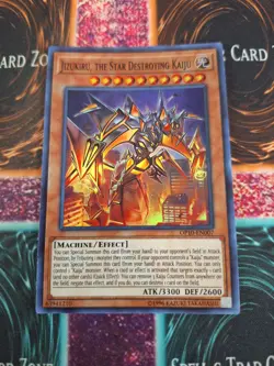Yugioh Jizukiru, the Star Destroying Kaiju OP10-EN007 Super Rare Unlimited NM - Image 1