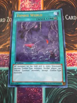 Yugioh Zombie World LCJW-EN213 Ultra Rare 1st Edition Near Mint - Image 1