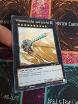 Yugioh Superdreadnought Rail Cannon Gustav Max LED4-EN039 Rare 1st NM - Image 2