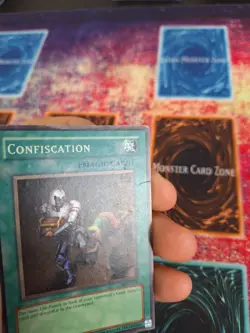 Yugioh Confiscation MRL-038 Super Rare OG Unlimited Heavily Played - Image 3