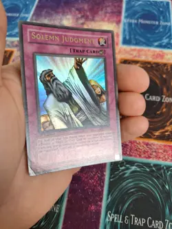 Yugioh Solemn Judgment MRD-127 Ultra Rare 1st Edition Moderately Played - Image 3