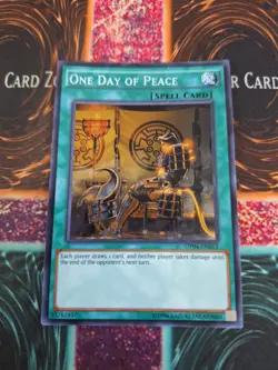 Yugioh One Day of Peace OP04-EN012 Super Rare Unlimited Near Mint - Image 1